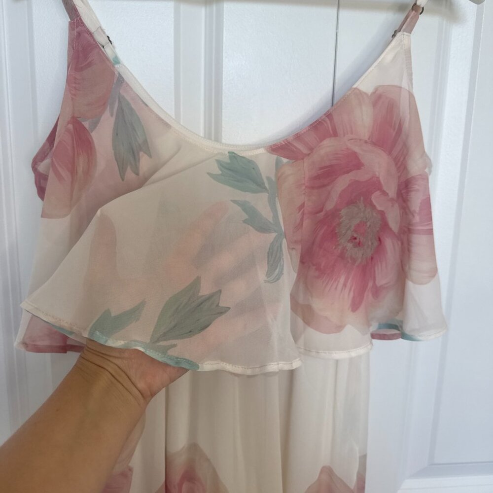 Show Me Your Mumu Caitlin Ruffle Maxi Dress Flowy Boho Fairy Bridesmaid Bridal S - Picture 12 of 15